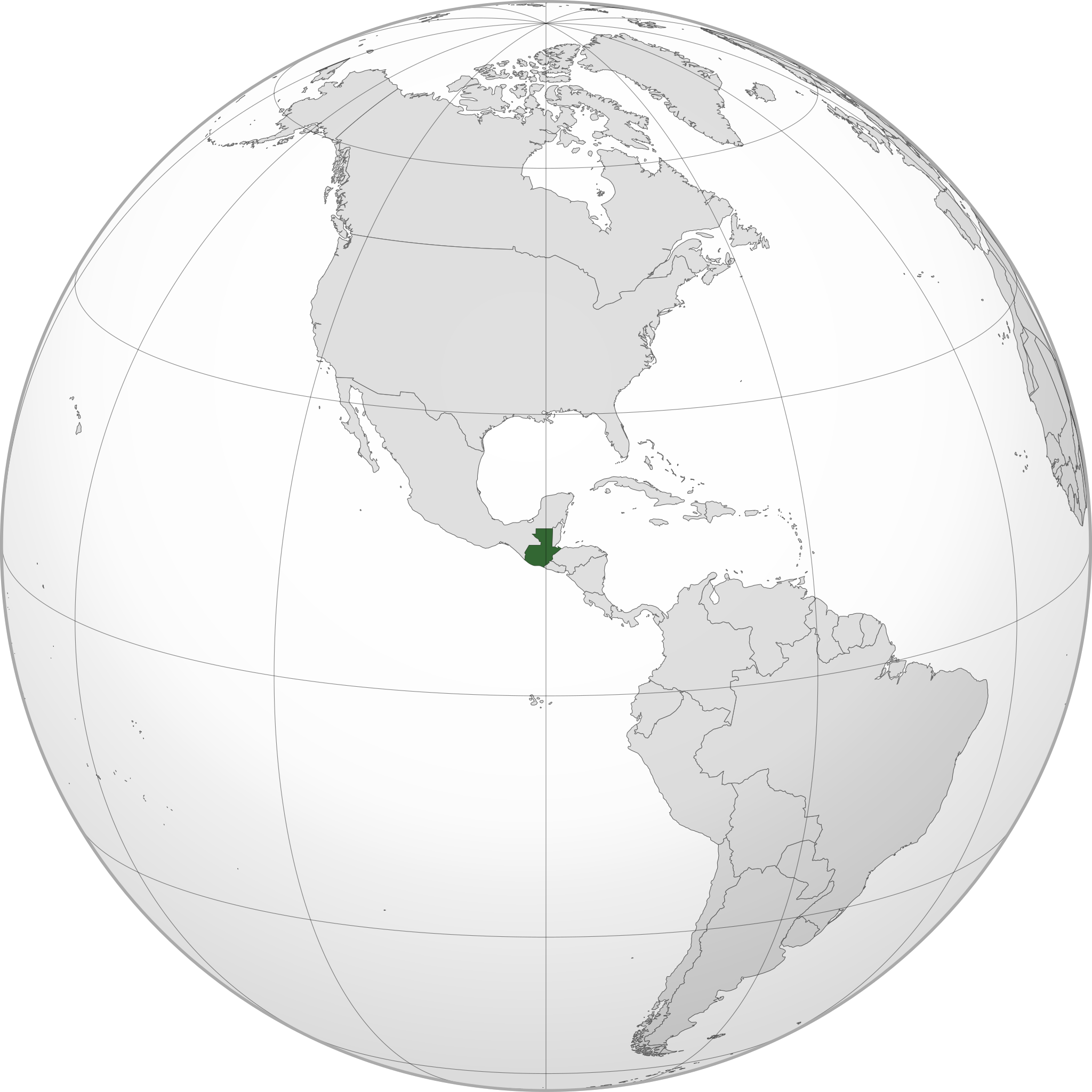 Location of Republic of Guatemala
