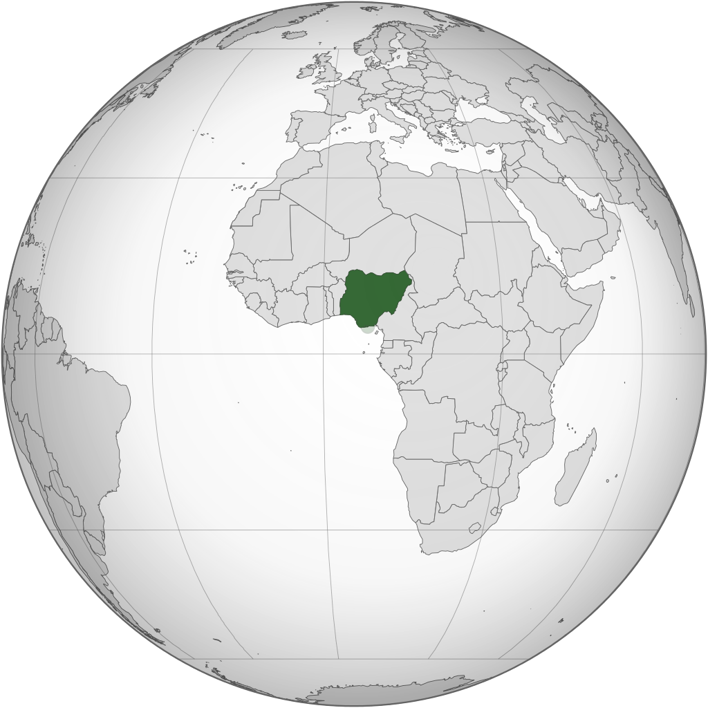 Location of Federal Republic of Nigeria