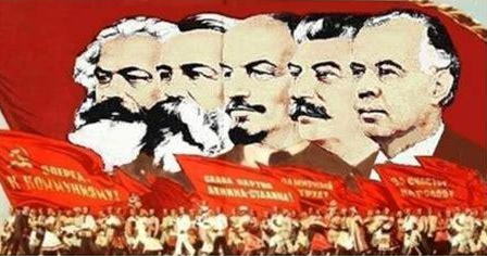 Five Heads with Hoxha replacing Mao
