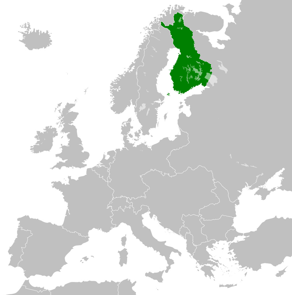 Location of Grand Duchy of Finland