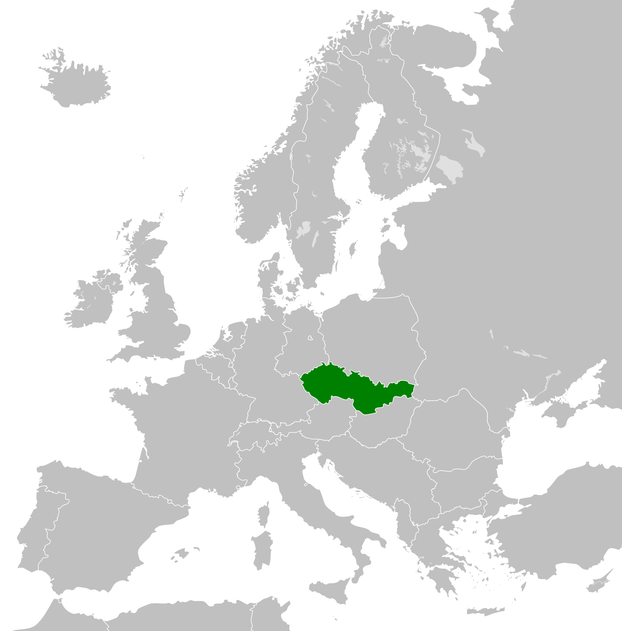 Location of Czechoslovak Socialist Republic