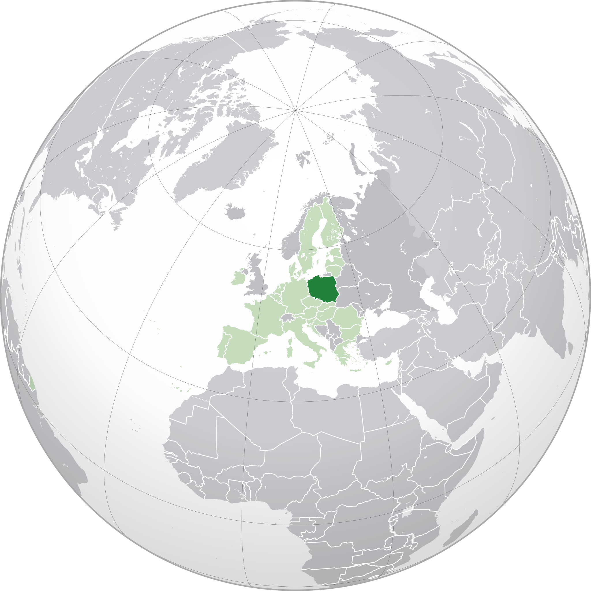 Location of Republic of Poland