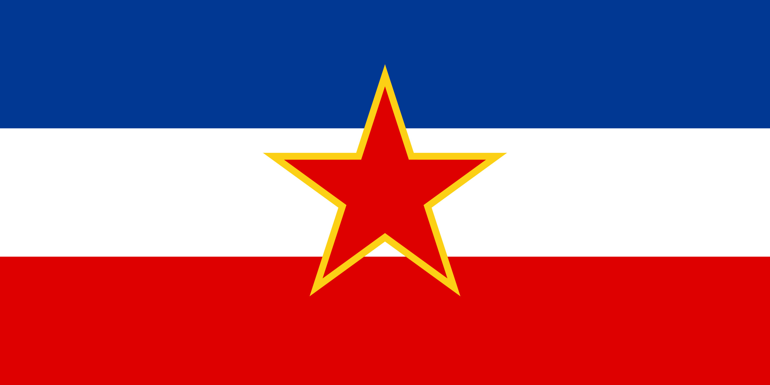 Flag of Socialist Federal Republic of Yugoslavia (1945–1992)