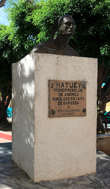 Estatua de Hatuey en Baracoa, Cuba.png