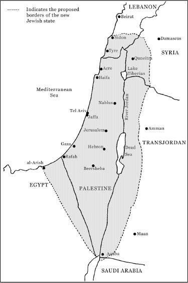 This map shows the area of Palestine, southern Lebanon, eastern Syria and Jordan, called Transjordan in this map, tiny part of northern Saudi Arabia and Eastern Egypt that the World Zionist Organization had claimed in 1919 for the Jewish State