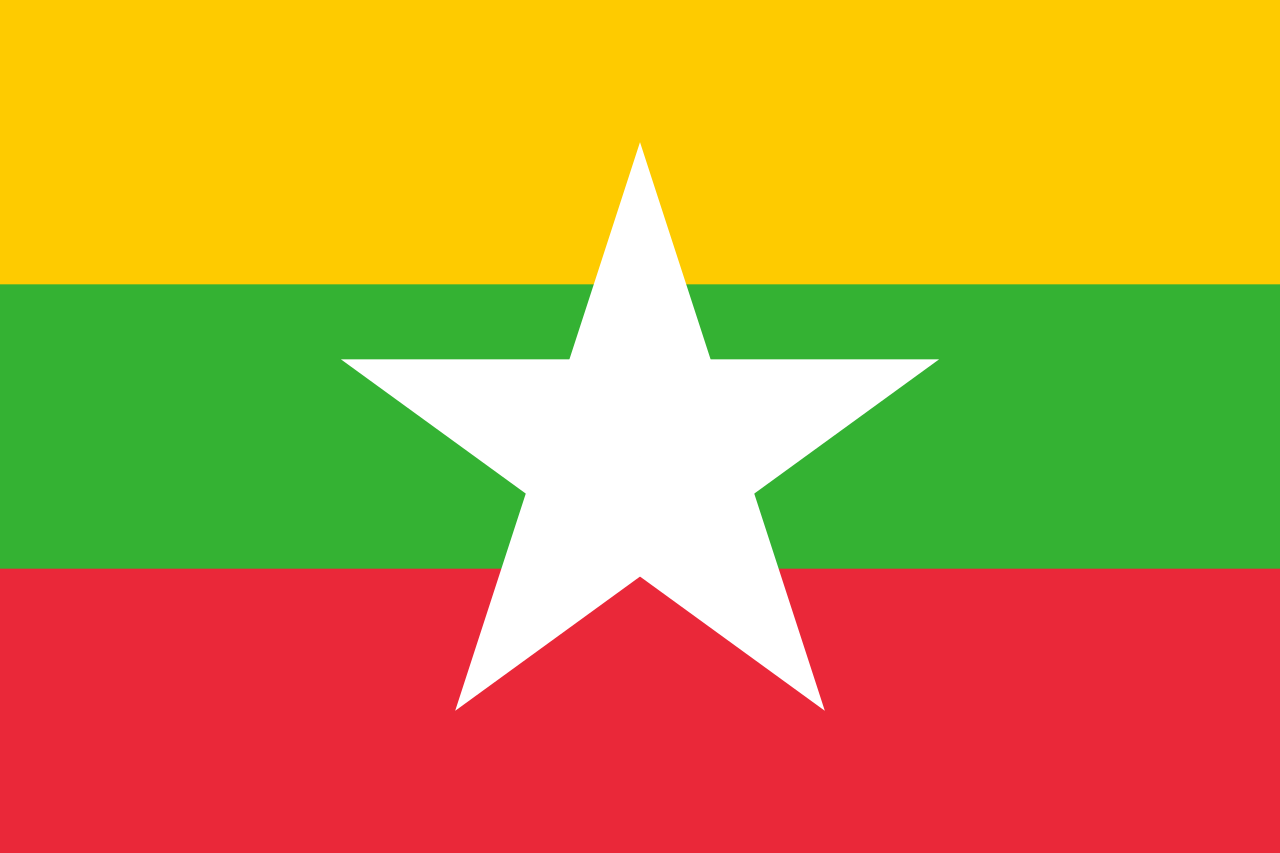 Flag of Republic of the Union of Myanmar