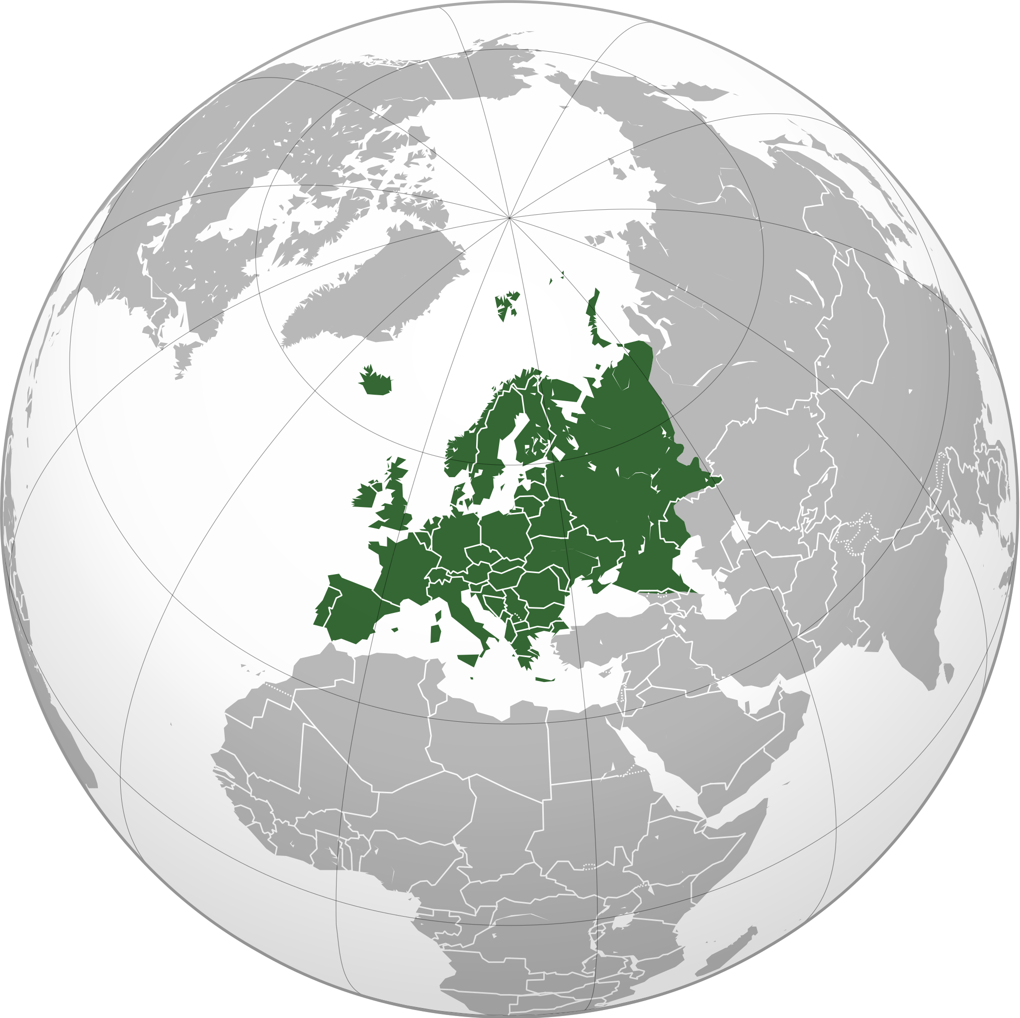 Location of Europe