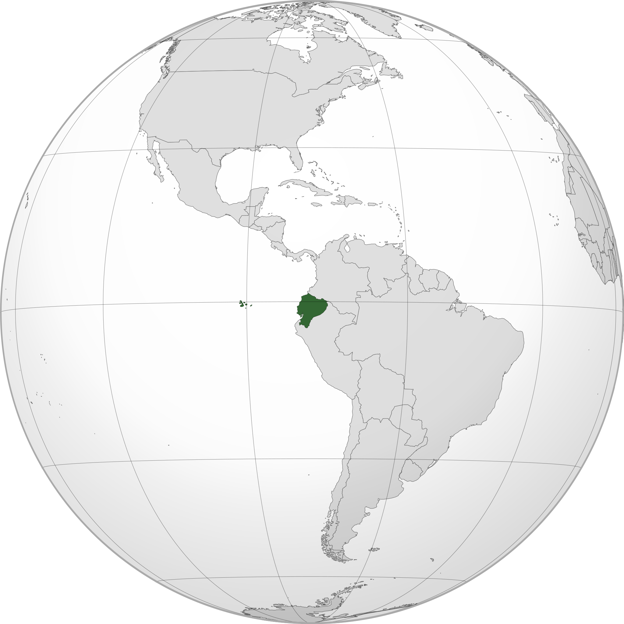 Location of Republic of Ecuador