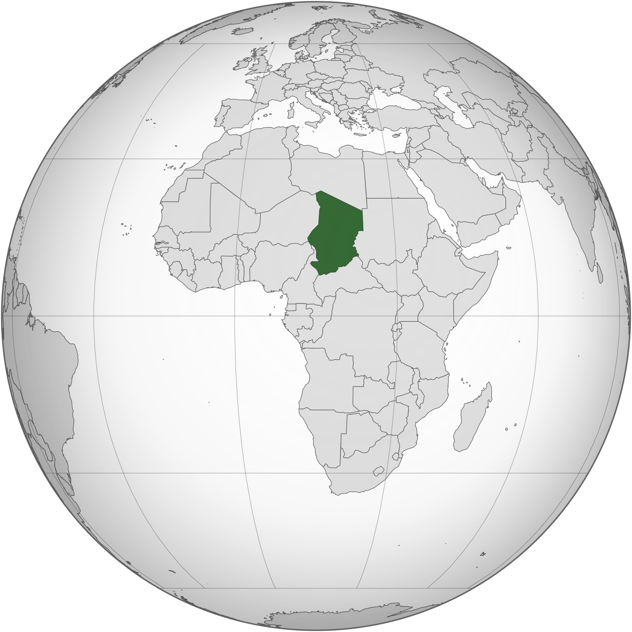 Chad is a north-central African country south of Libya, west of Sudan, east of Niger and Nigeria, and north of the Central African Republic.