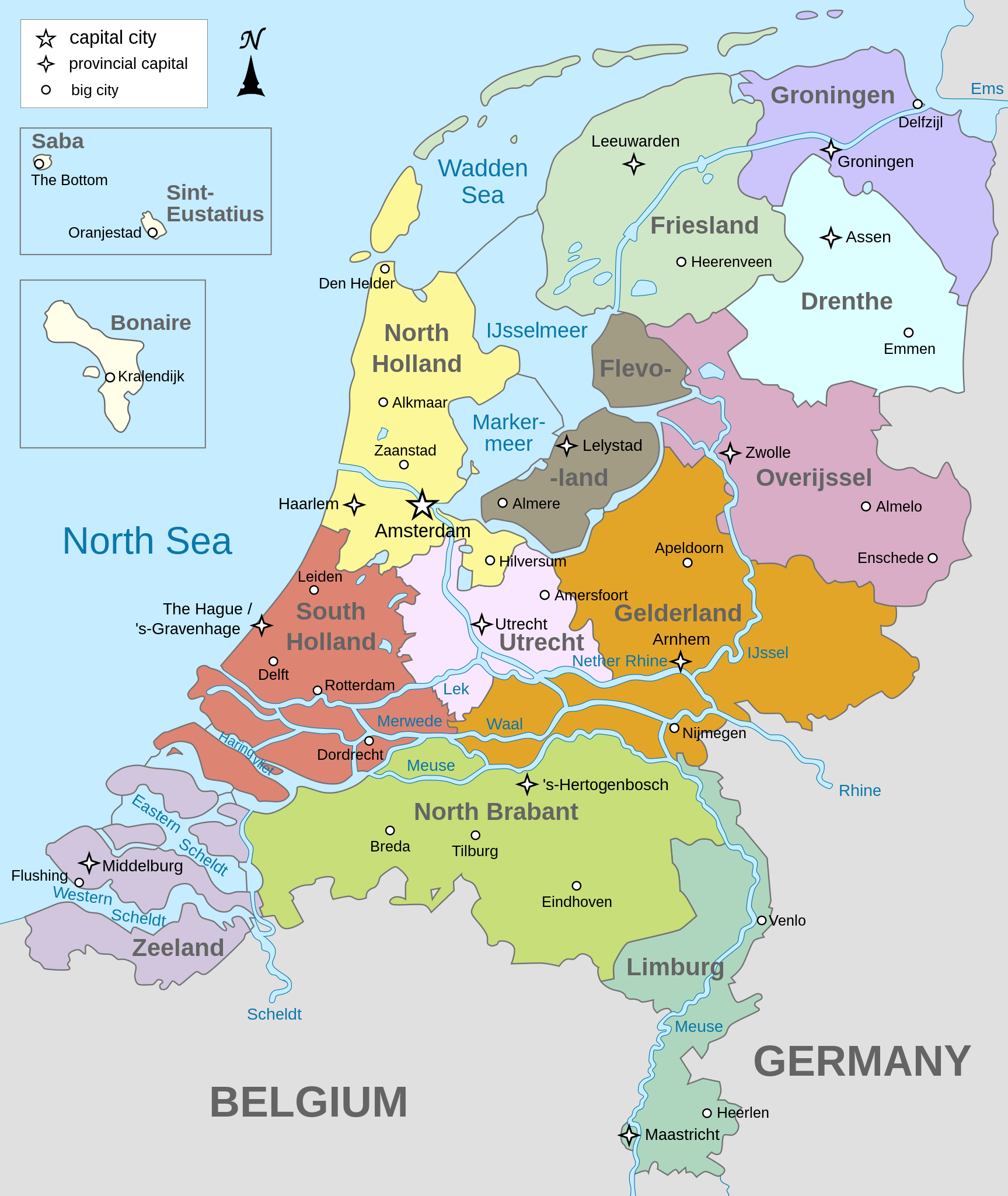 Location of Netherlands