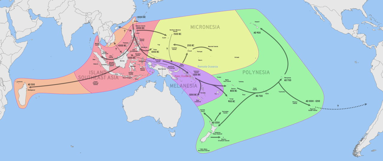 File:Migration of Austronesian people across the Pacific.png