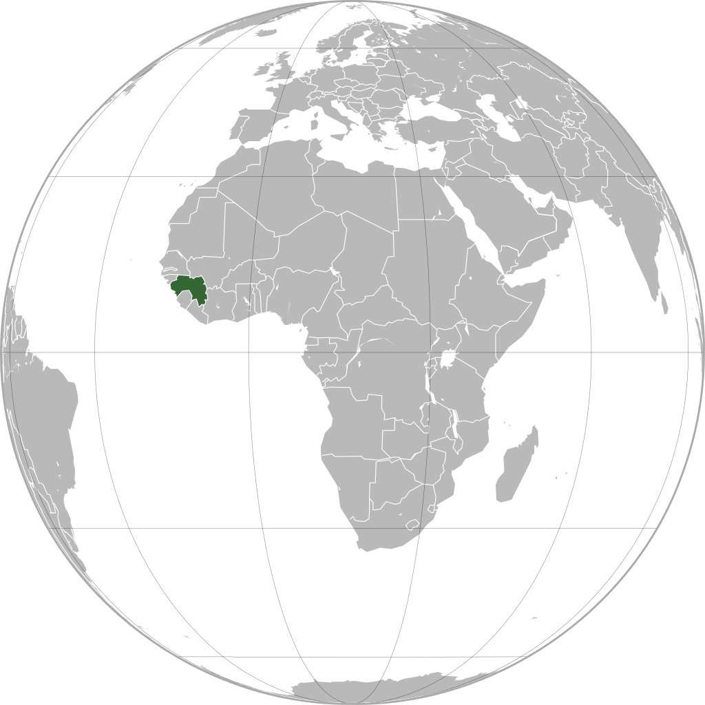 Location of People's Revolutionary Republic of Guinea