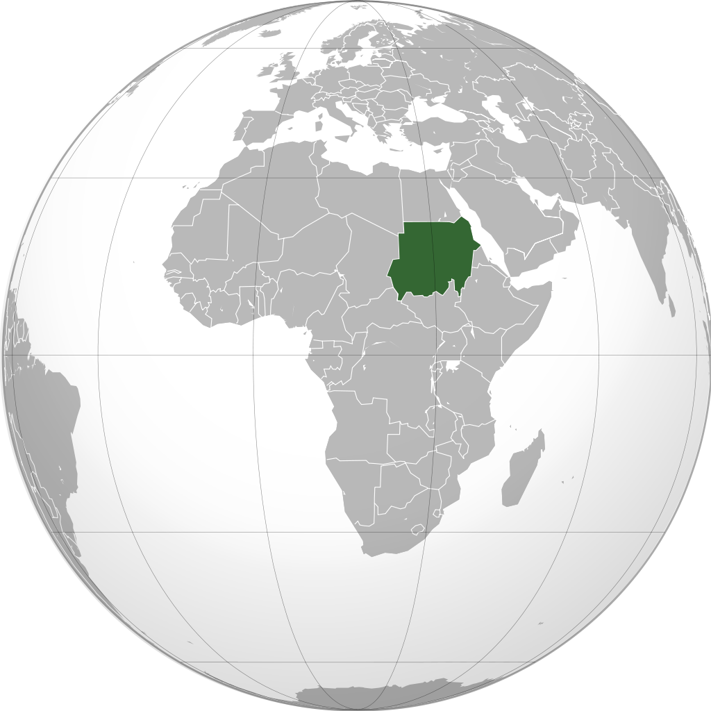 Location of Republic of the Sudan