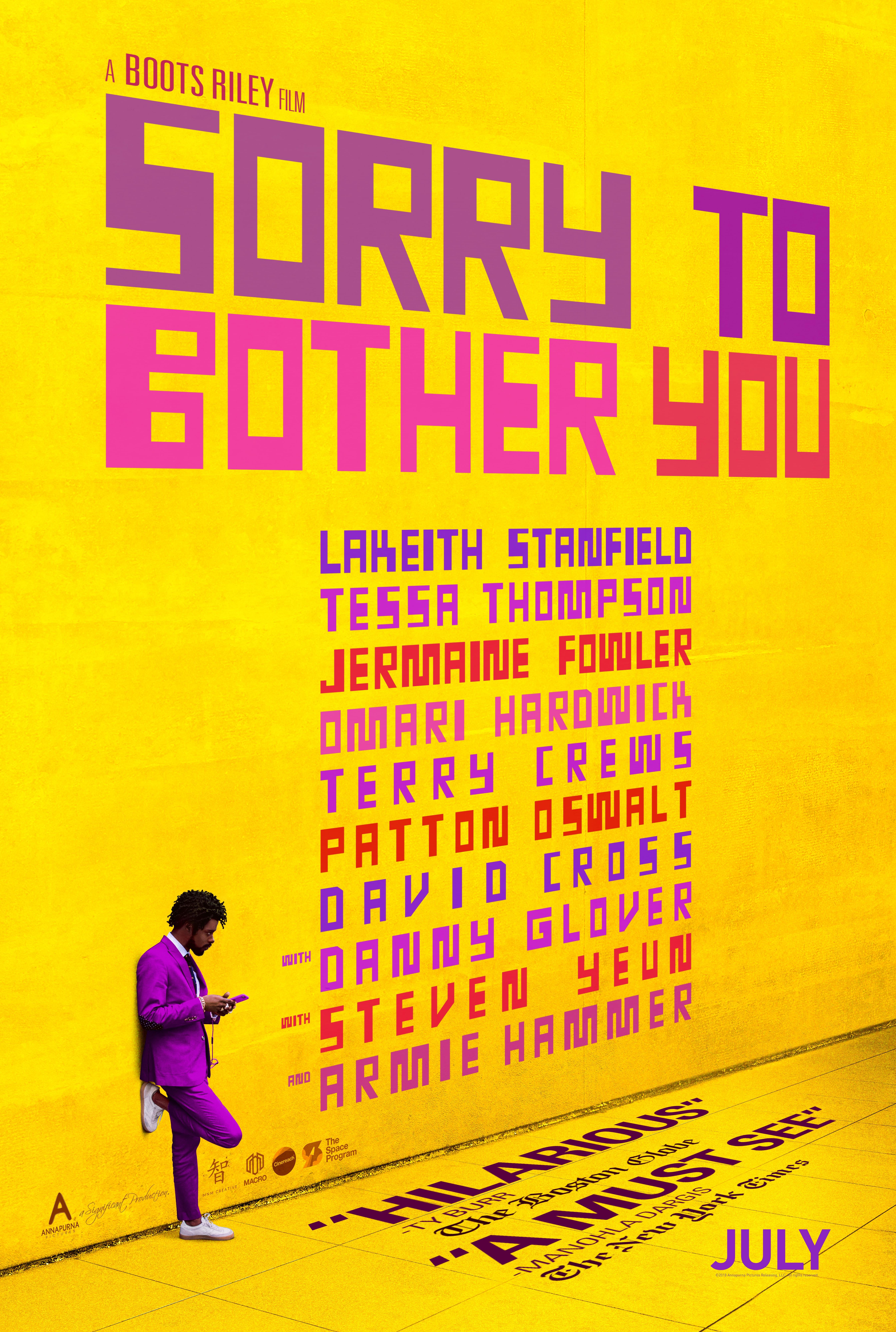Sorry to bother you 2018 poster.jpg