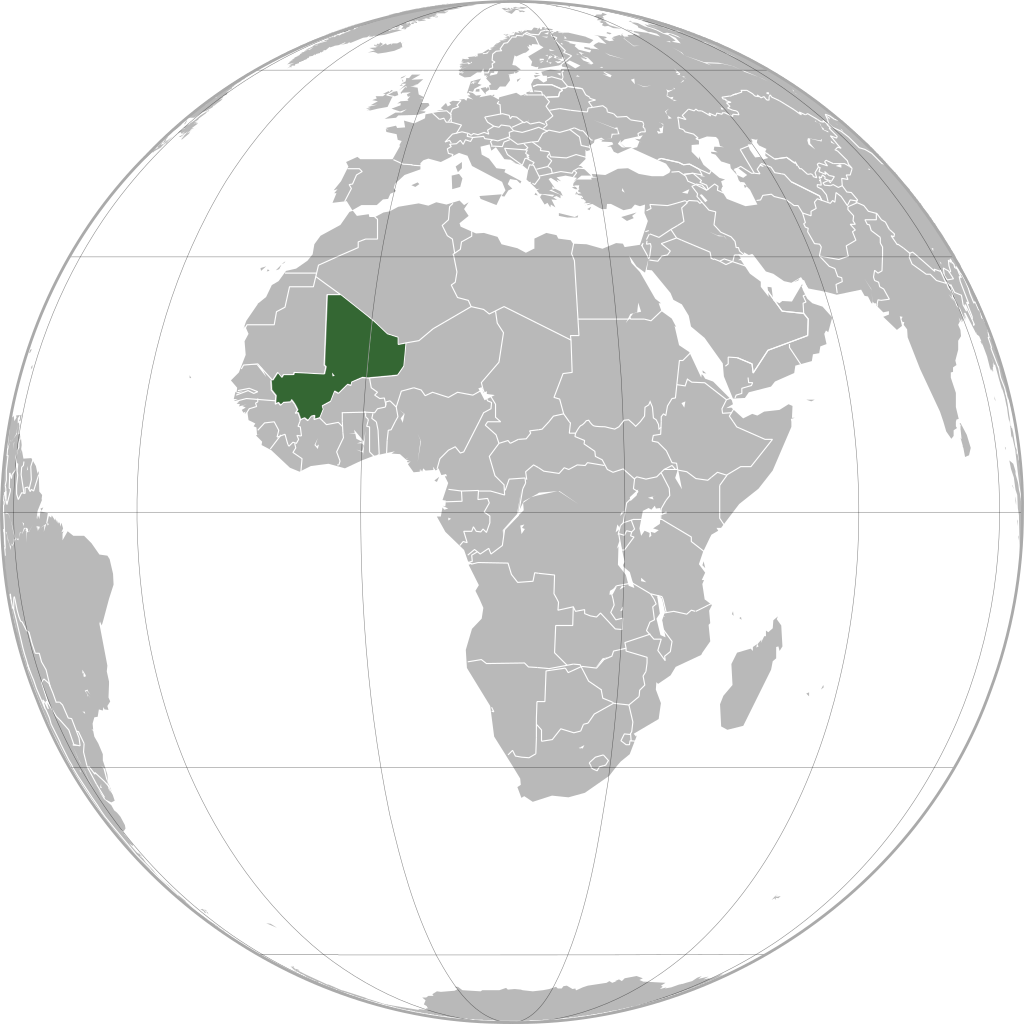 Location of Republic of Mali