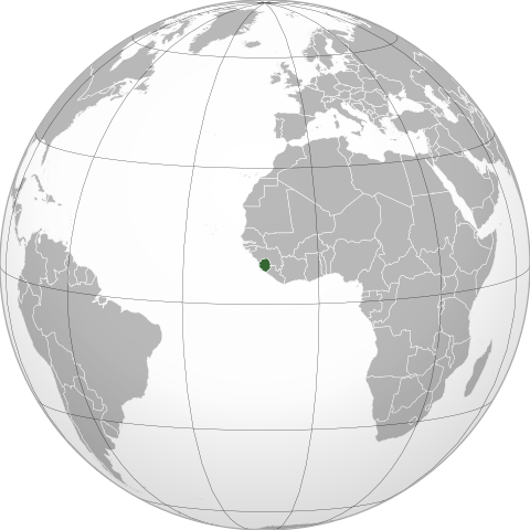 Location of Republic of Sierra Leone