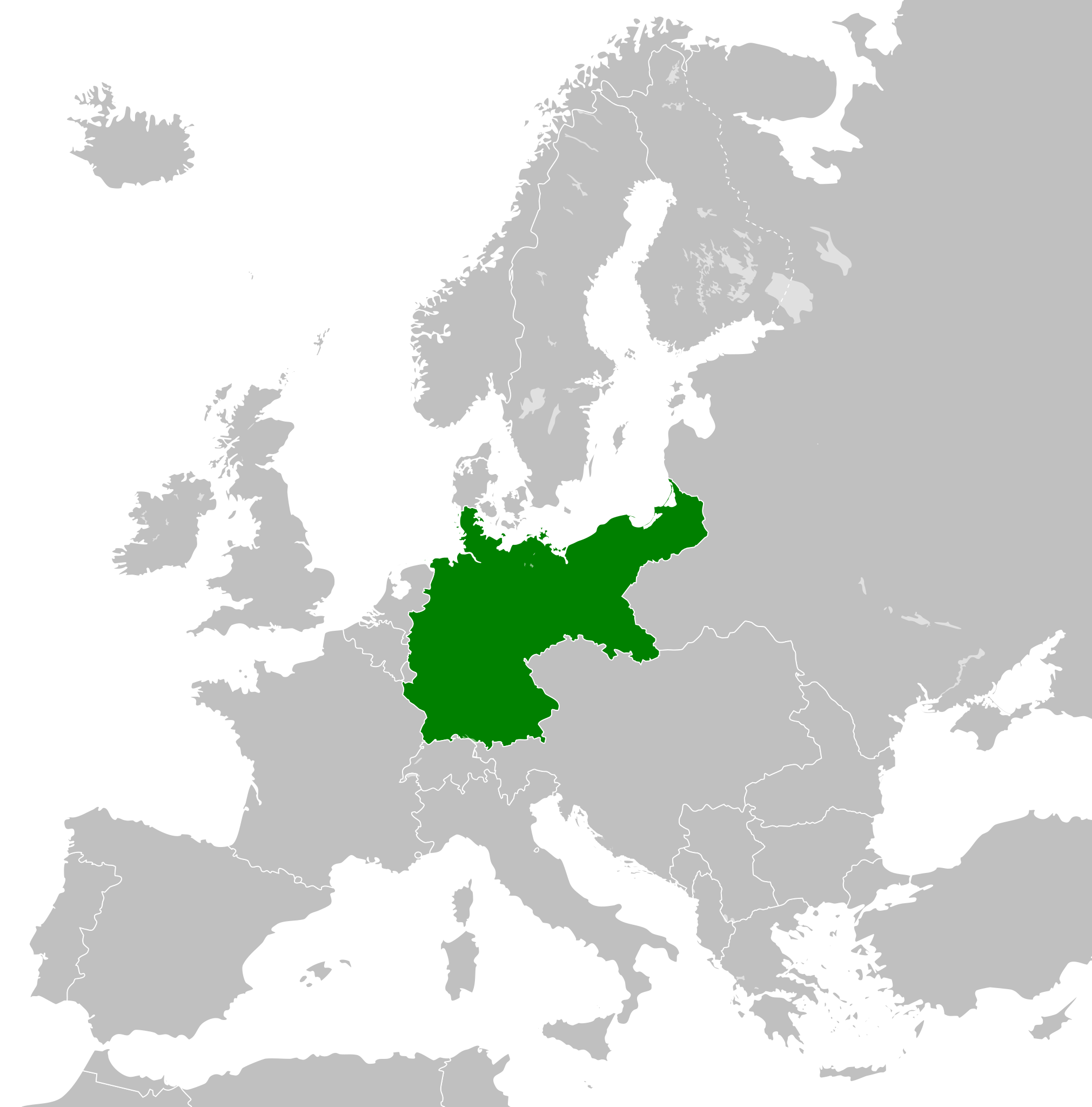 Location of German Empire