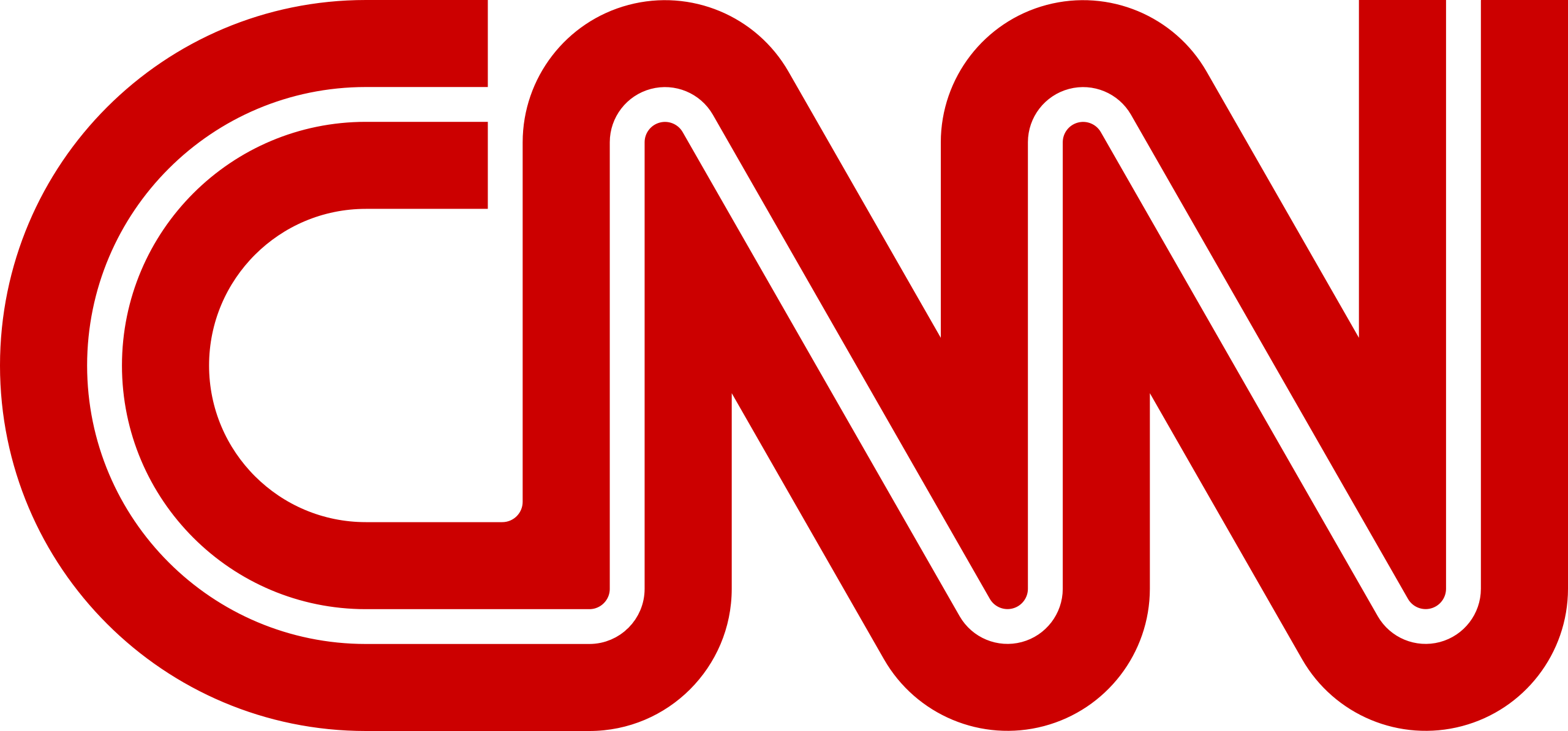 The letters “CNN” in large red and white text.