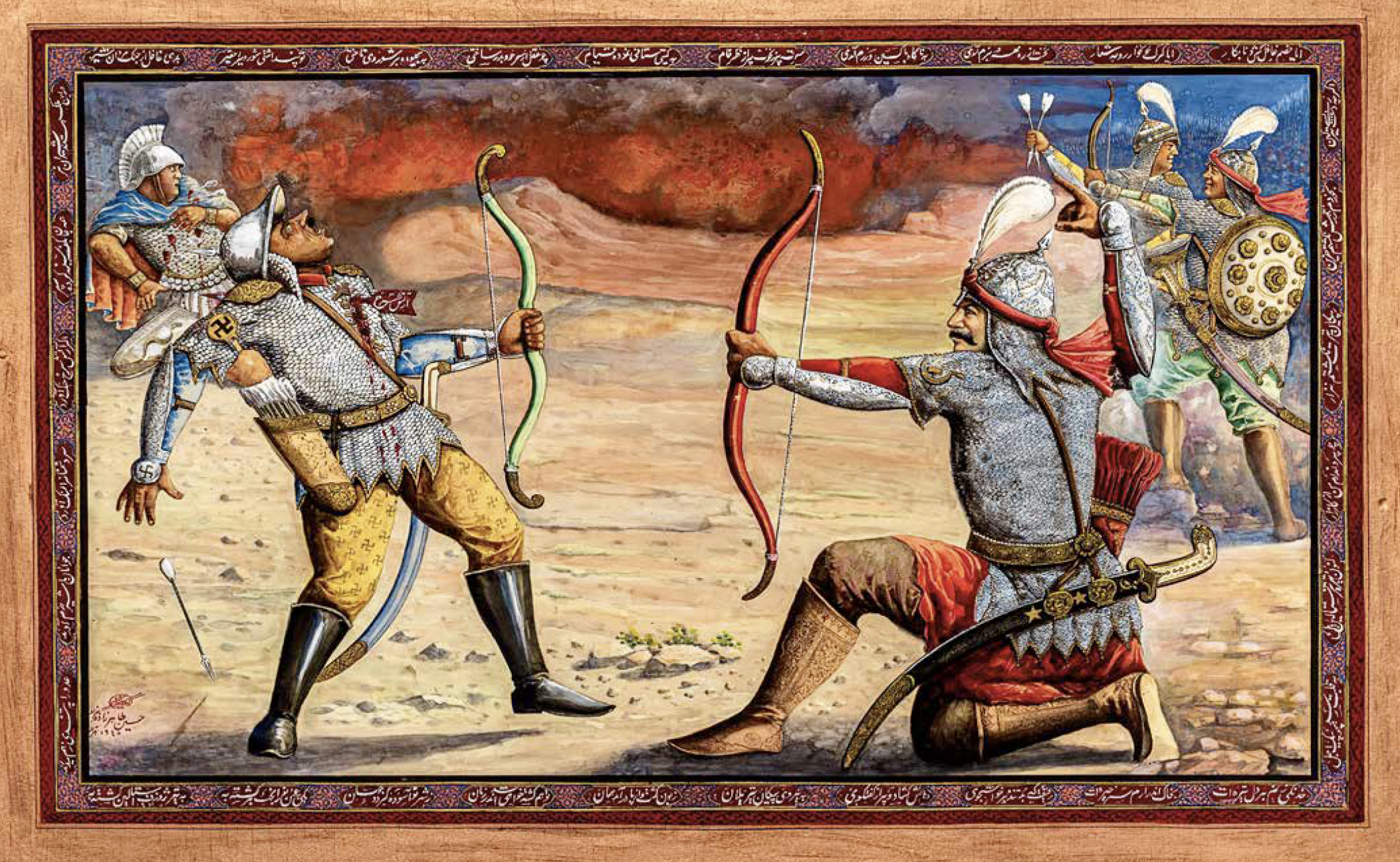 File:Stalin vs Hitler archer painting.png