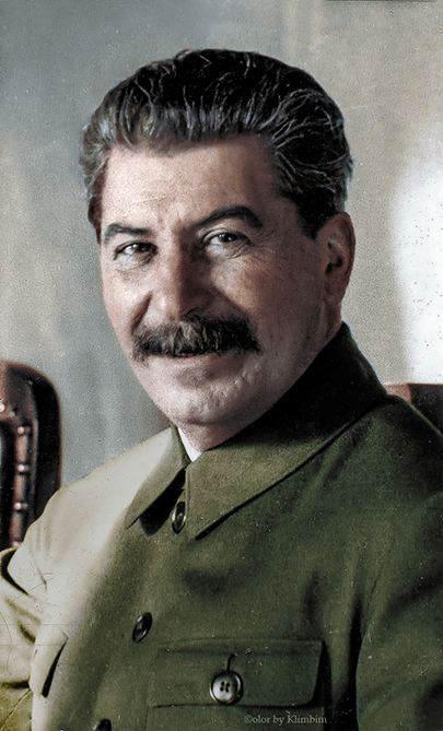 Georgian Marxist–Leninist revolutionary, political theorist, and the elected leader of the Soviet Union who oversaw the transformation of the USSR from an illiterate rural backwater to a socialist superpower. Under Stalin's leadership, the USSR played a principal role in the defeat of Nazi Germany and Imperial Japan.