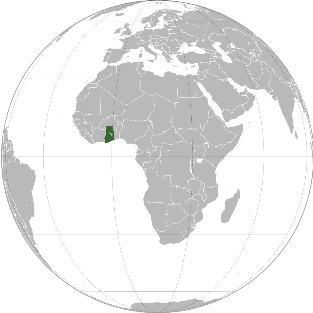 Location of Republic of Ghana