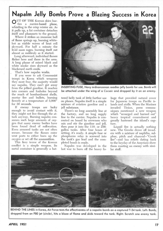 Napalm jelly bombs prove a blazing success in korea - All Hands April 1951 - Copy.png