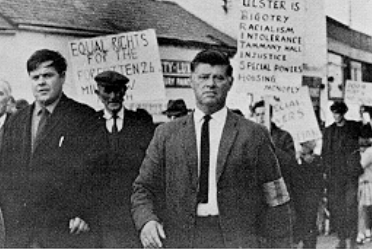 Thumbnail for File:Newry Civil Rights Protest from "We Shall Overcome".png