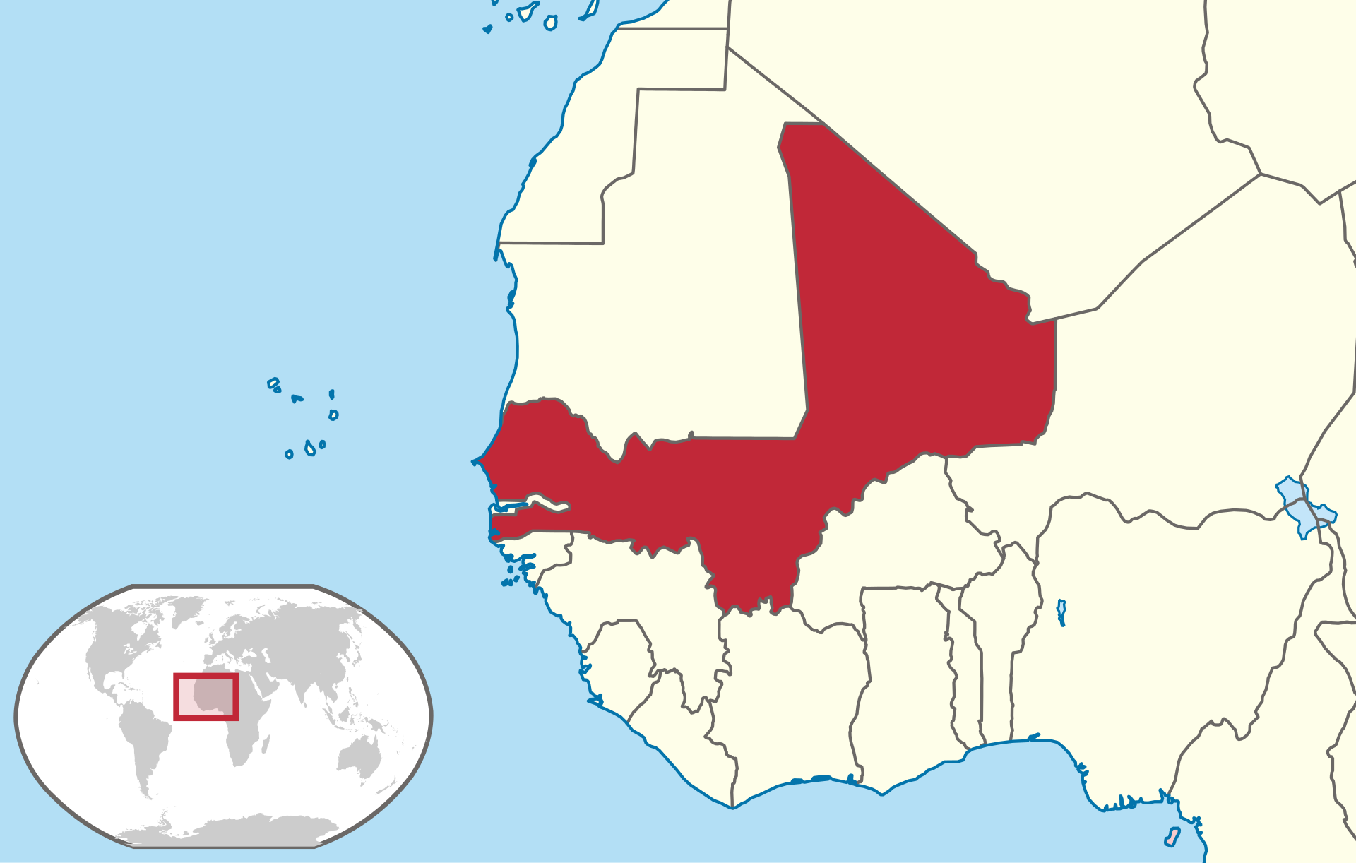 Location of Mali Federation