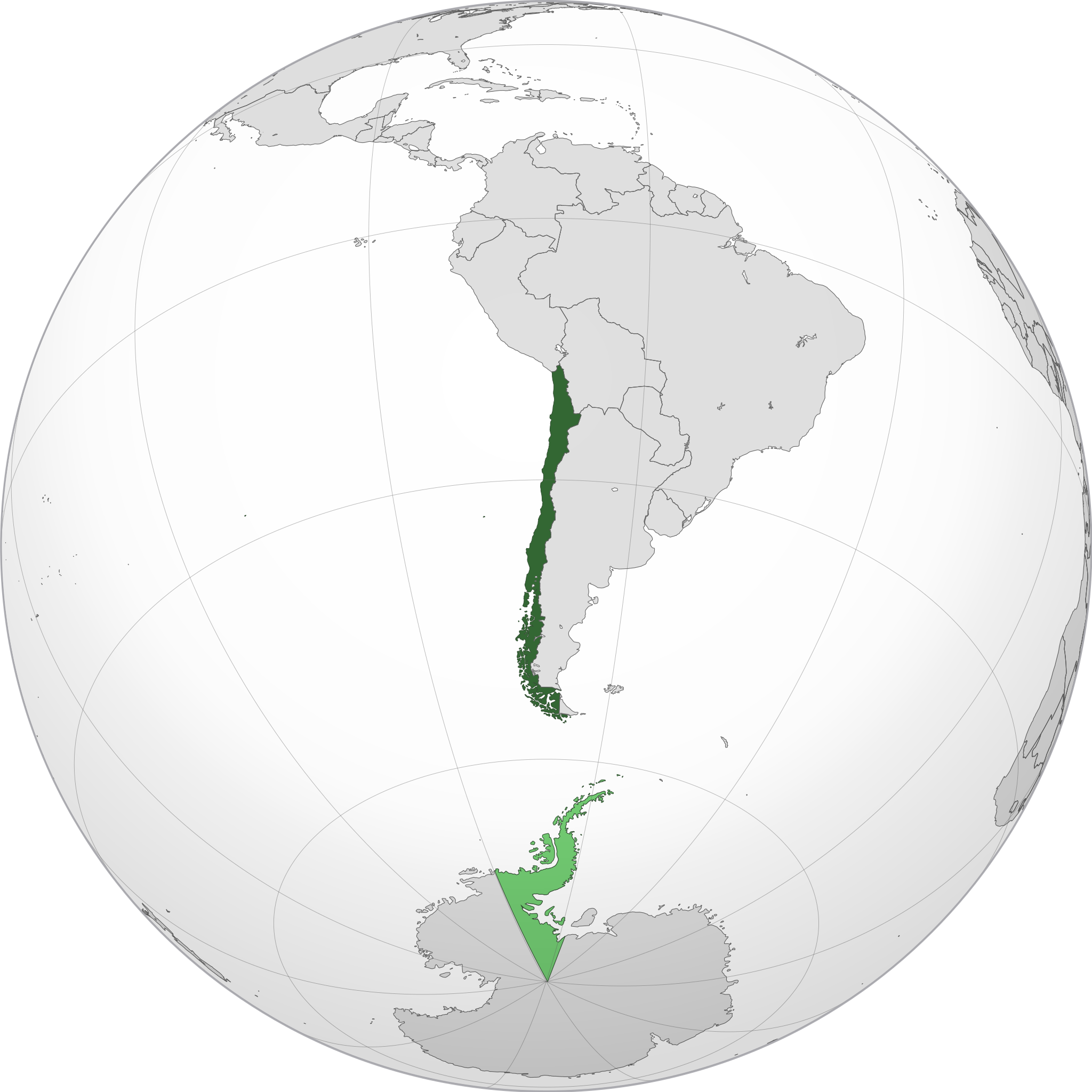 Location of Republic of Chile