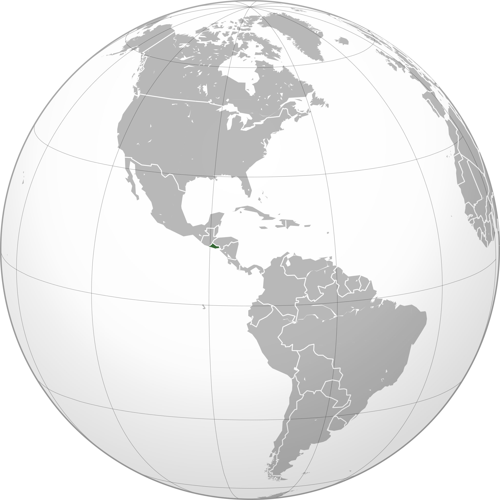 Location of Republic of El Salvador