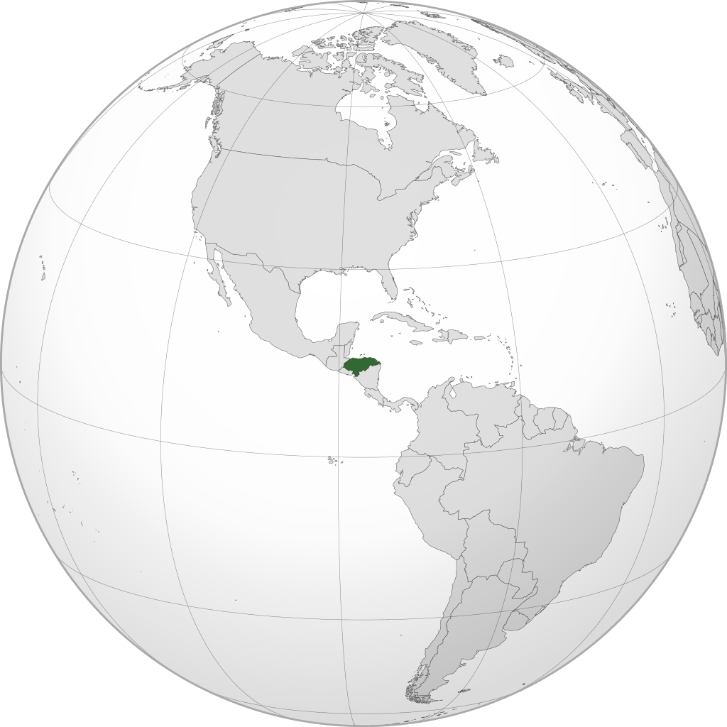 Location of Republic of Honduras
