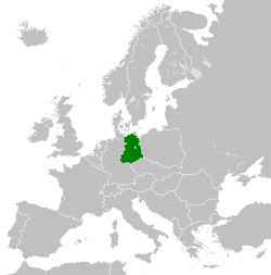 Location of German Democratic Republic