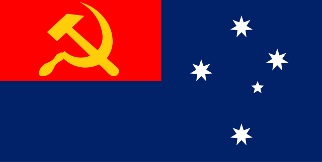 De facto flag used in the 1940s–50s