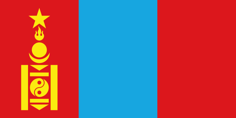Flag of Mongolian People's Republic (1924–1992)