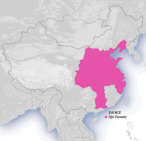Qin dynasty in 210 BCE