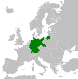 Location of German Reich