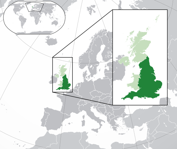 Location of England
