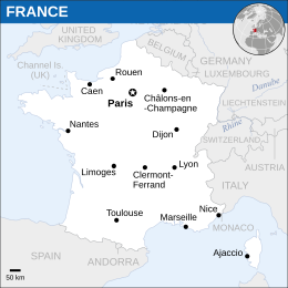 Location of French Republic