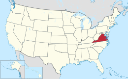 Location of Commonwealth of Virginia