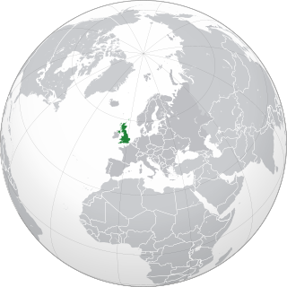 Location of United Kingdom of Great Britain and Northern Ireland