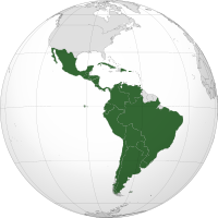 Location of Iberoamerica