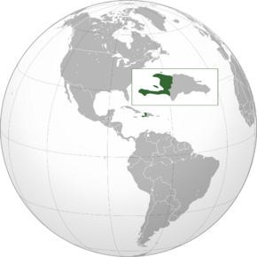 Location of Republic of Haiti