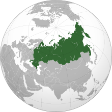 Location of Russian Federation