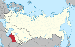 Location of Turkmen Soviet Socialist Republic