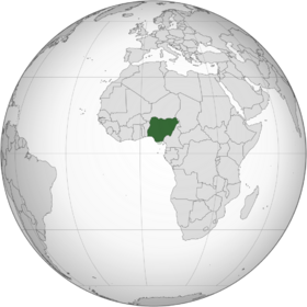 Lage von Bundesrepublik Nigeria