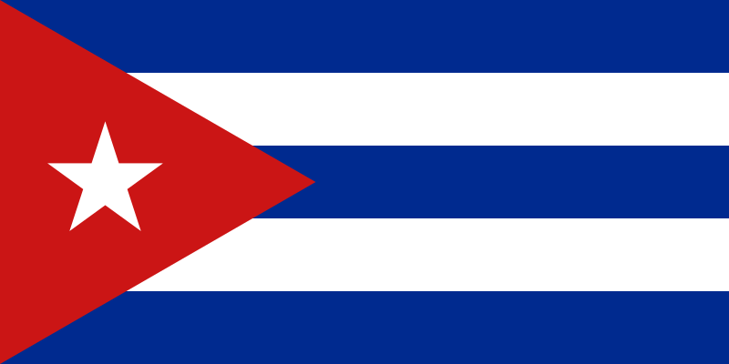 Archivo:Bandera de Cuba.svg