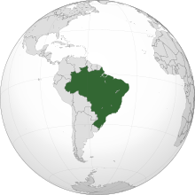 Location of Federative Republic of Brazil
