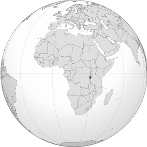 Location of Republic of Burundi