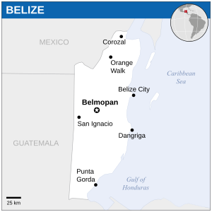 Belize - Location Map (2013) - BLZ - UNOCHA.svg