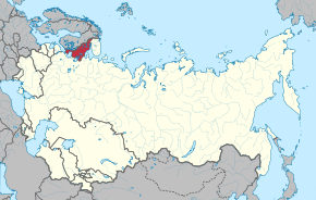 Location of Karelo-Finnish Soviet Socialist Republic
